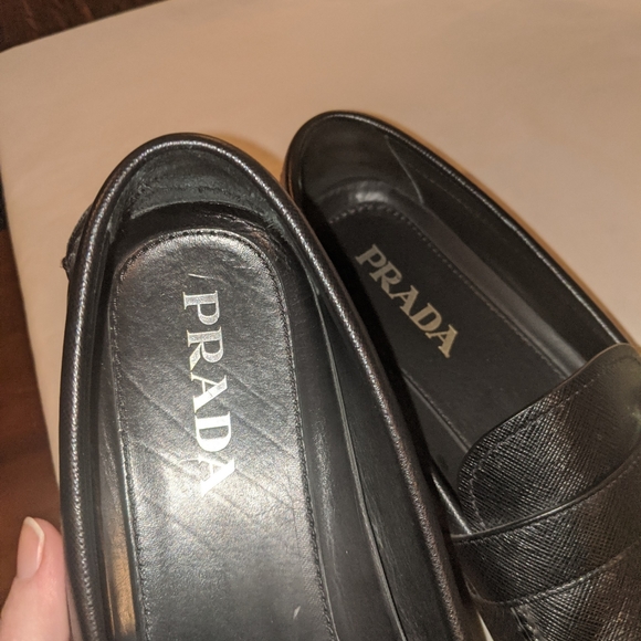 Black Prada mens loafers main image 7